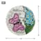 Pink Butterfly Garden Stepping Stone, 9.75" x 9.75" x 0.75"